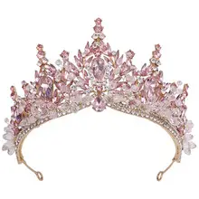 European Peacock Crown Wedding Headdress with Rhinestones — feature 13