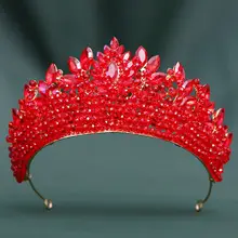 European Peacock Crown Wedding Headdress with Rhinestones — feature 5