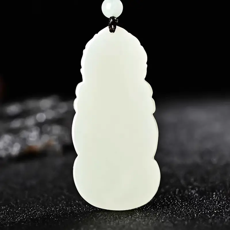 White Jade Guanyin Pendant for Men Women - Image 3