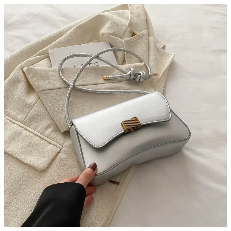 Women's White Grey Shoulder Crossbody Bag 2024