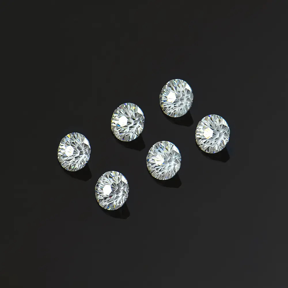 Moissanite Bare Stone Rings with Gold Finish — feature 4