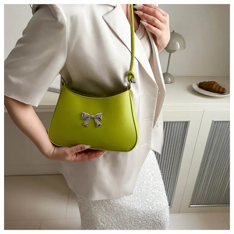 White Knotted Shoulder Crossbody Bag for Women 2024 Spring — feature 12