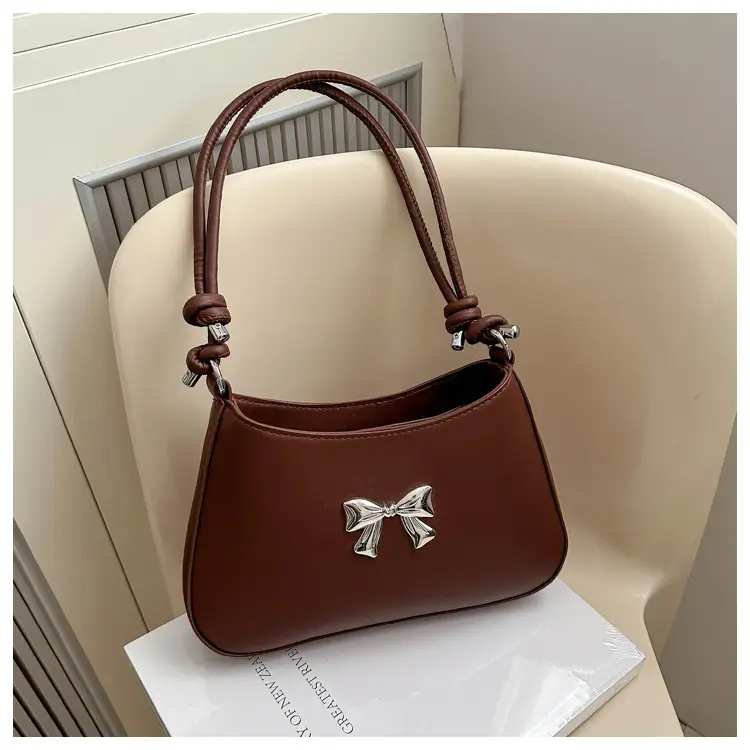White Knotted Shoulder Crossbody Bag for Women 2024 Spring — feature 31