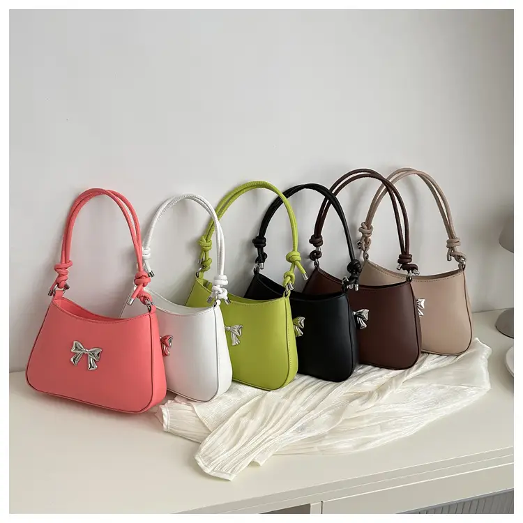 White Knotted Shoulder Crossbody Bag for Women 2024 Spring — feature 32