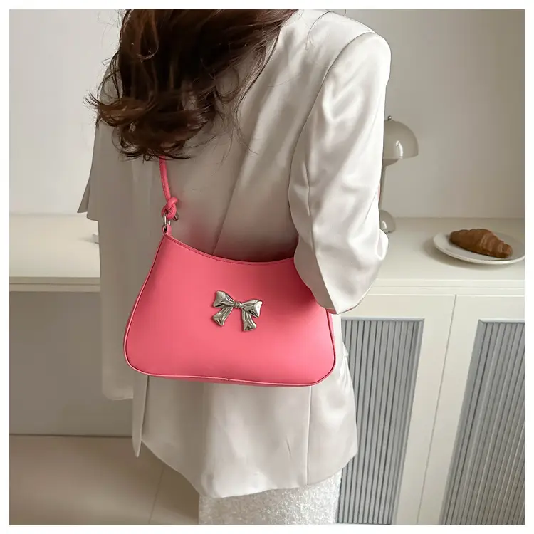 White Knotted Shoulder Crossbody Bag for Women 2024 Spring — feature 9