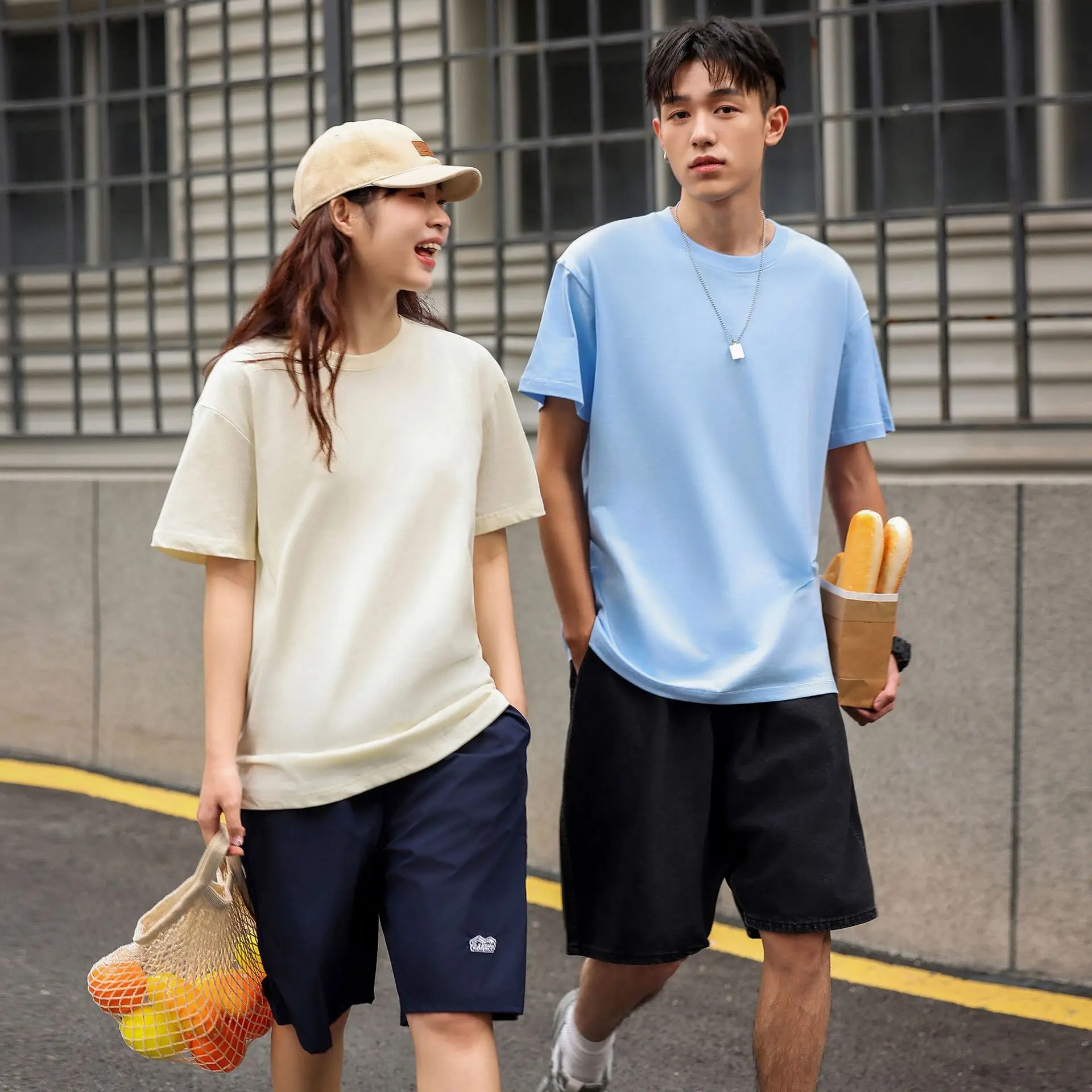 Black Cotton T-Shirt for Men Round Neck Short Sleeve - Image 13
