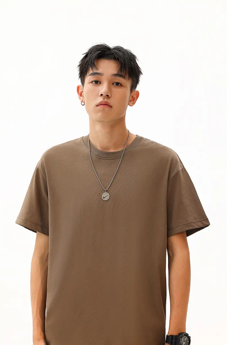Black Cotton T-Shirt for Men Round Neck Short Sleeve — feature 16