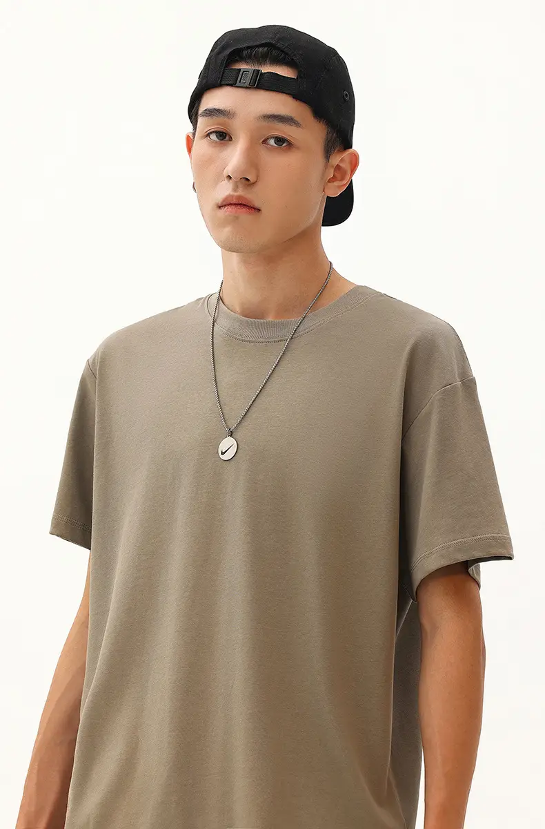 Black Cotton T-Shirt for Men Round Neck Short Sleeve — feature 23