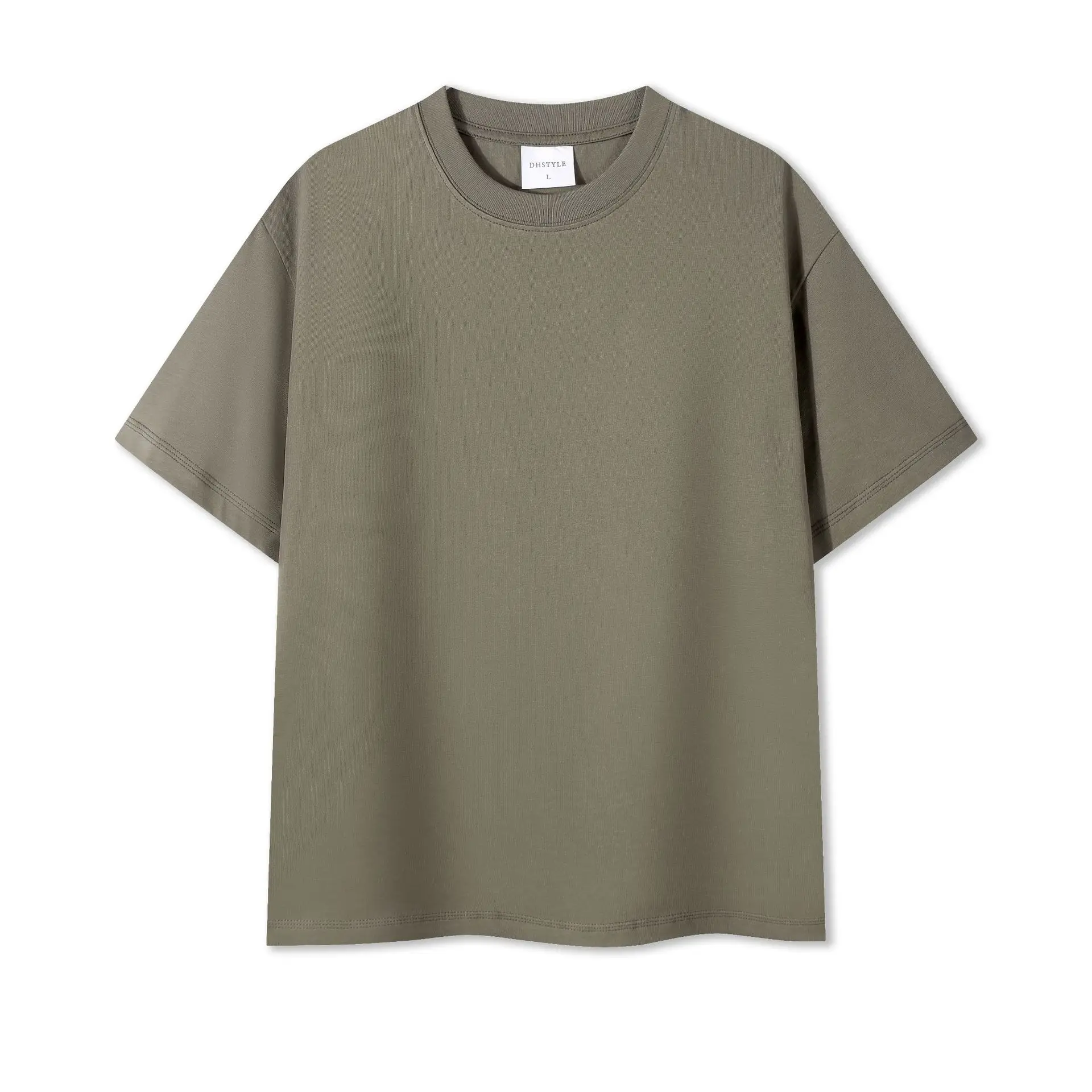 Black Cotton T-Shirt for Men Round Neck Short Sleeve - Image 11