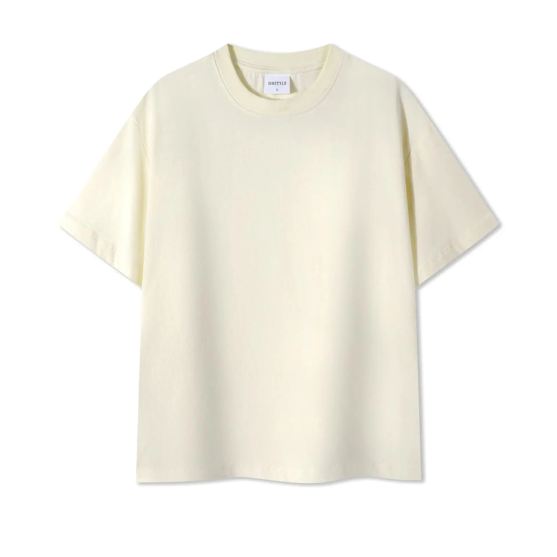 Black Cotton T-Shirt for Men Round Neck Short Sleeve - Image 2