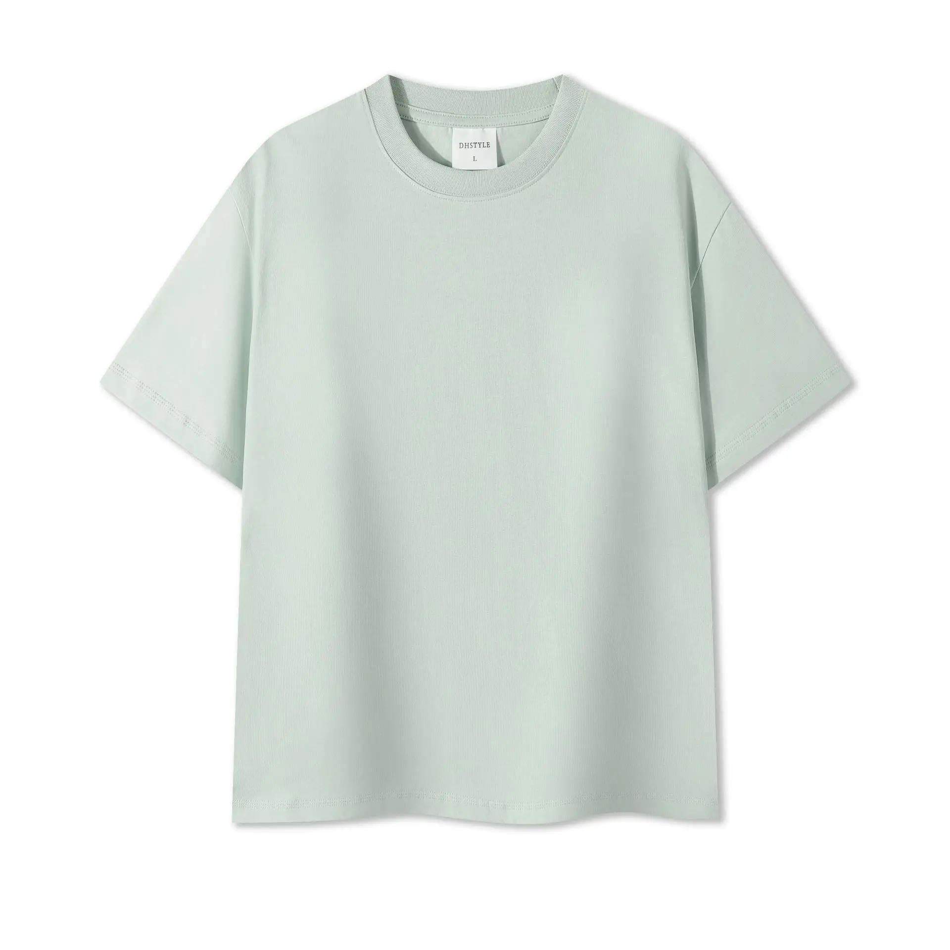 Black Cotton T-Shirt for Men Round Neck Short Sleeve - Image 6