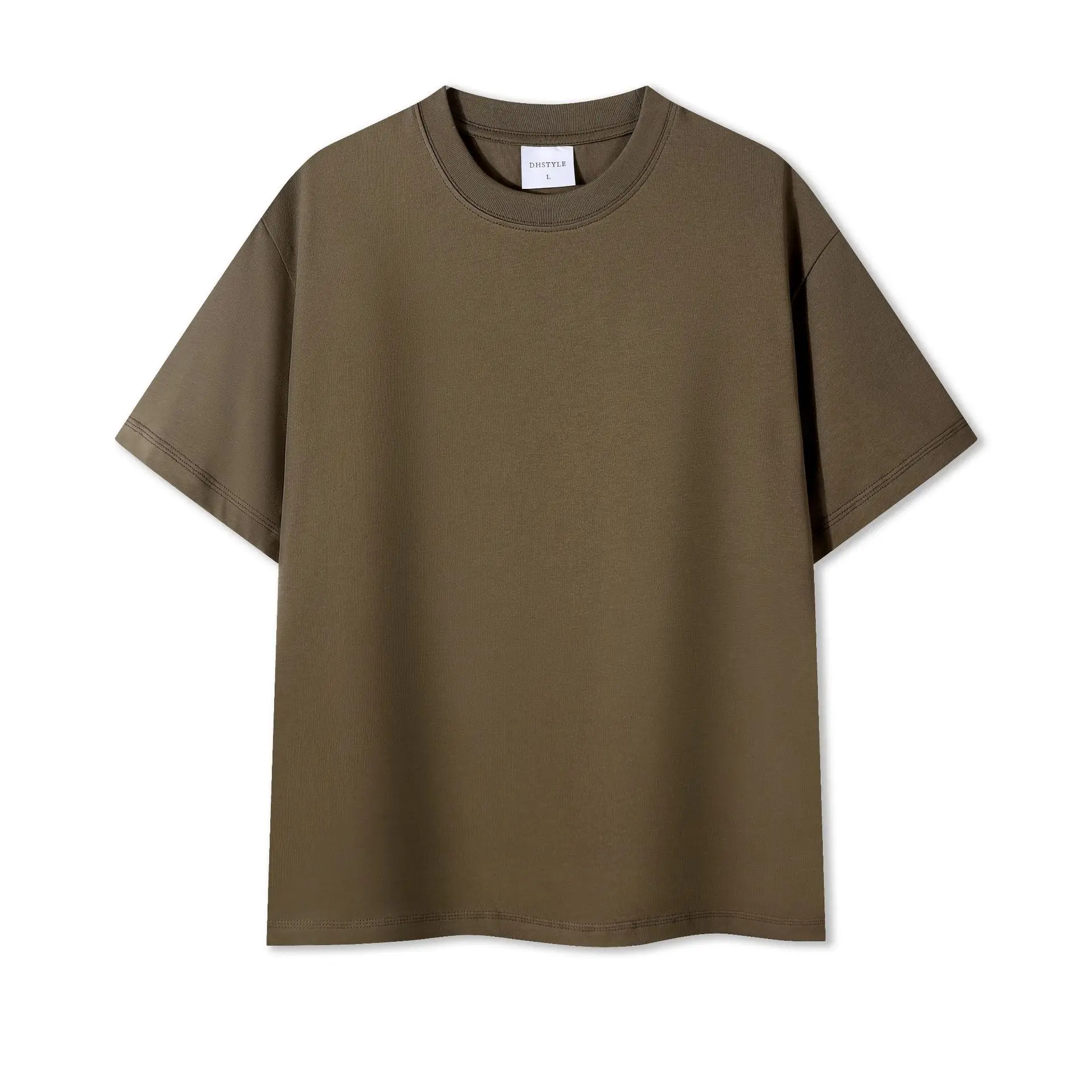 Black Cotton T-Shirt for Men Round Neck Short Sleeve - Image 8