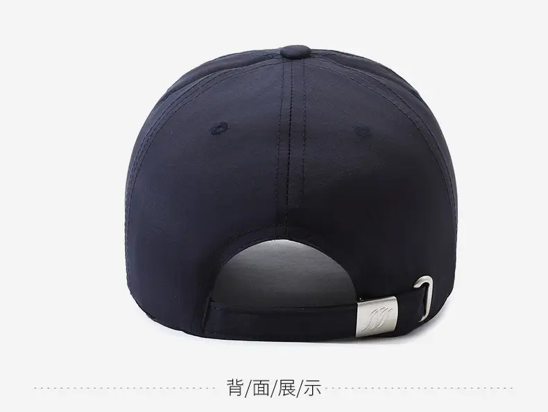 Men's Navy Blue Baseball Cap with Logo — feature 11