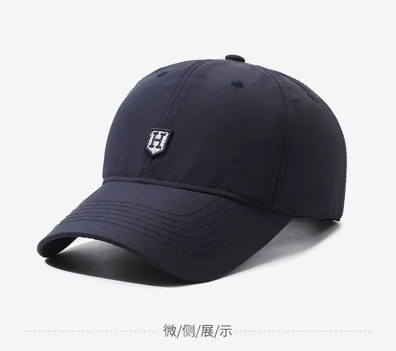 Men's Navy Blue Baseball Cap with Logo — feature 9
