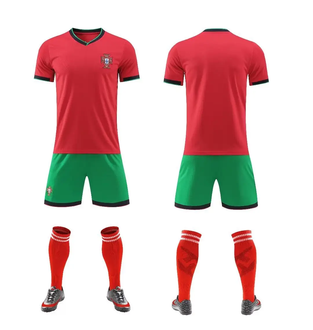 2425 Club Football Uniform Suit Men's National Team Training Uniform Home Ronaldo Argentina Children's Quick-Drying Jersey