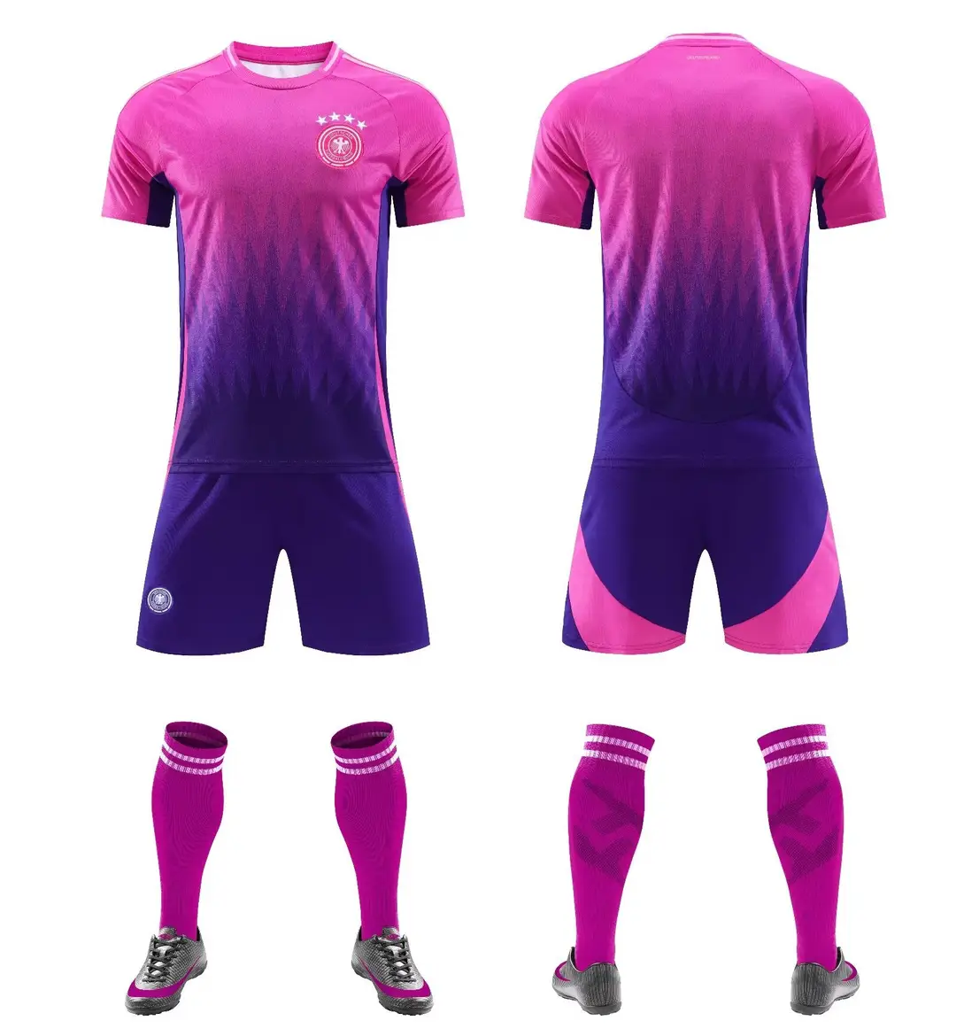 2425 Club Football Uniform Suit Men's National Team Training Uniform Home Ronaldo Argentina Children's Quick-Drying Jersey