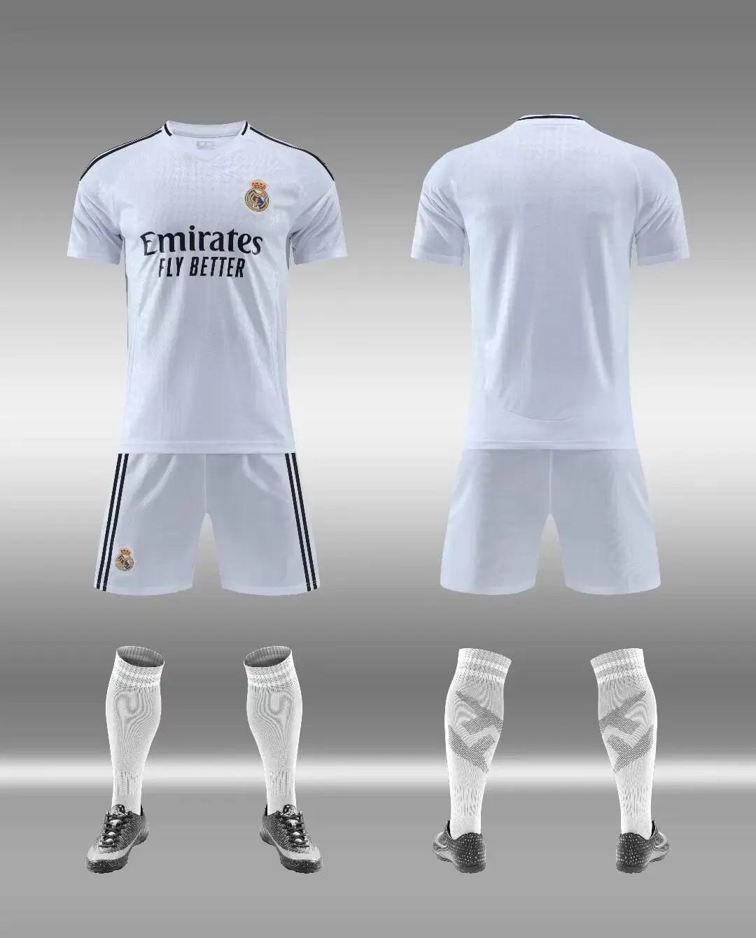 2425 Club Football Uniform Suit Men's National Team Training Uniform Home Ronaldo Argentina Children's Quick-Drying Jersey