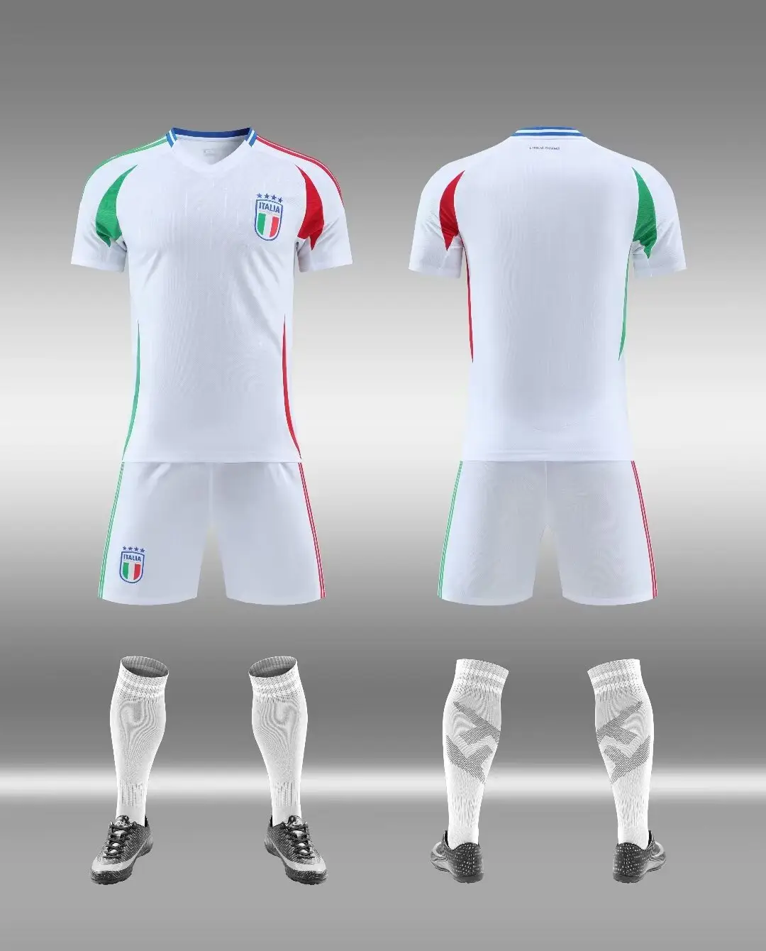 2425 Club Football Uniform Suit Men's National Team Training Uniform Home Ronaldo Argentina Children's Quick-Drying Jersey