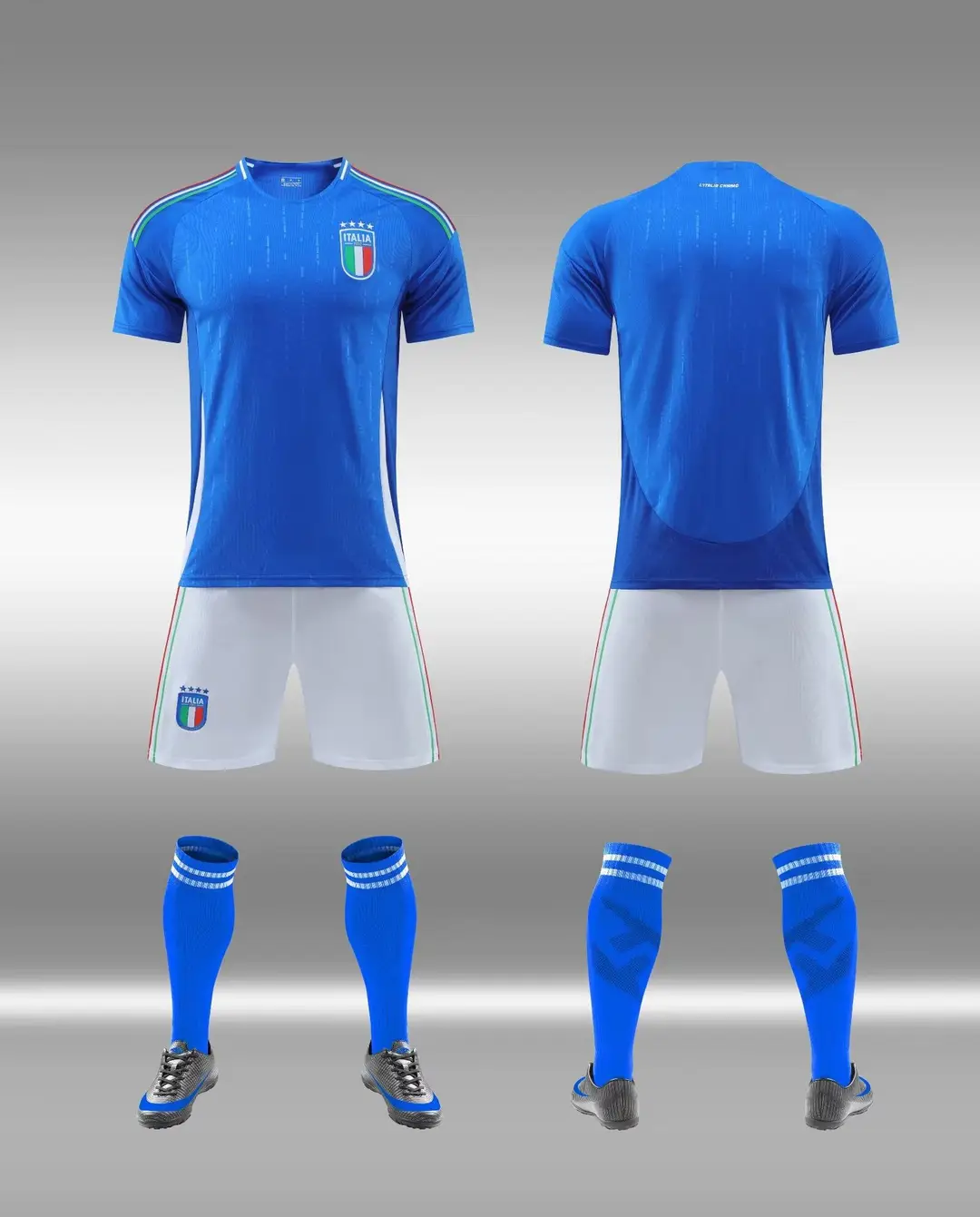 2425 Club Football Uniform Suit Men's National Team Training Uniform Home Ronaldo Argentina Children's Quick-Drying Jersey