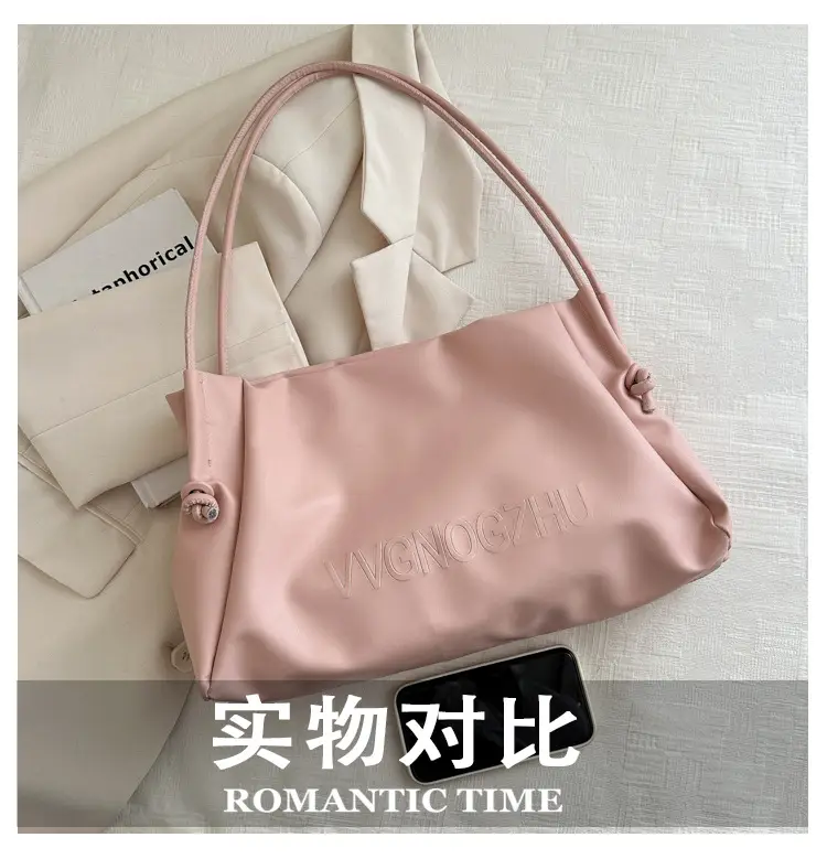 Pink Large Capacity Women's Shoulder Bag 2024 — feature 4