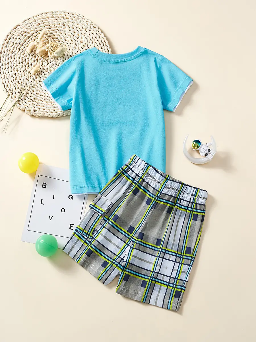 Kids Robot T-Shirt Blue 2025 Set