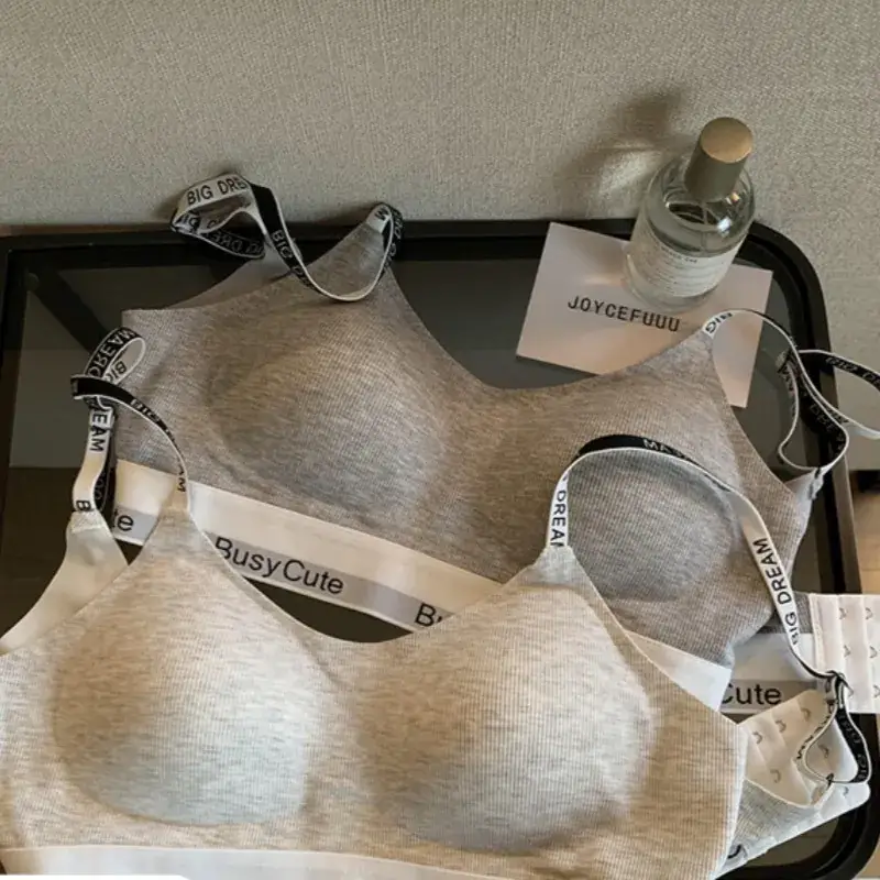 JoyceBra Letter Seamless Push-Up Sports Bra Women Small