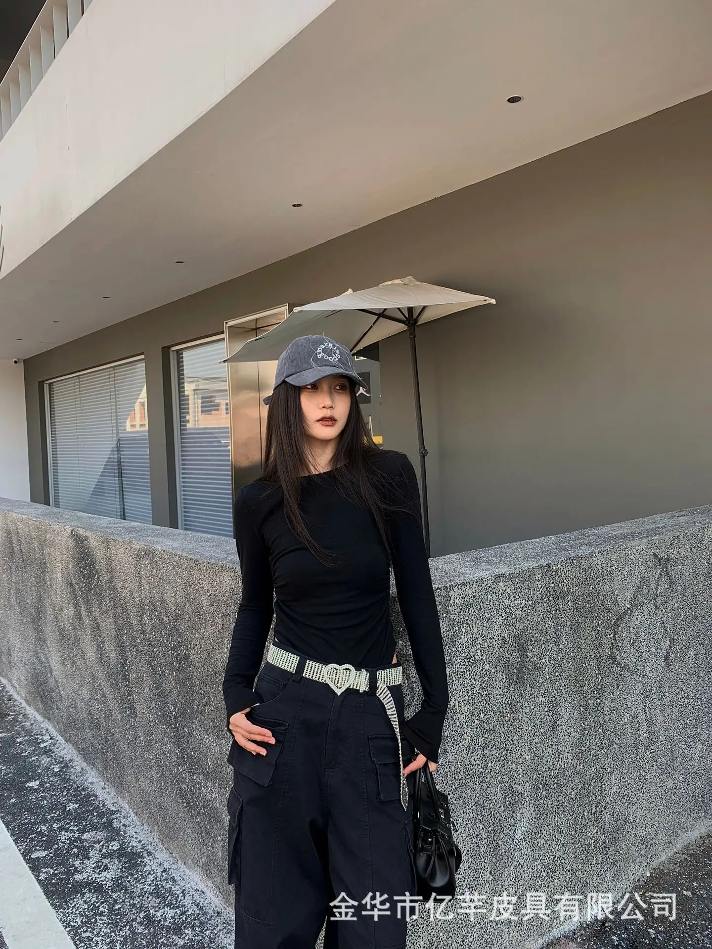 Women Rhinestone Belt Dress Pants Diamond Silver — feature 17