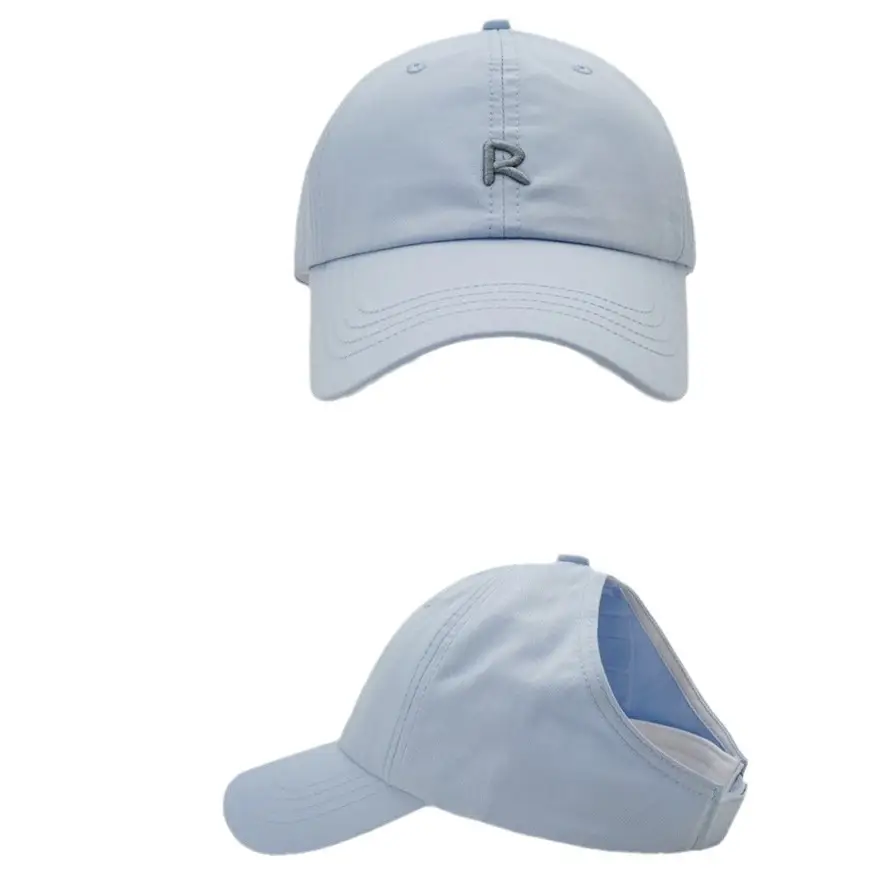 Girls Tie Ponytail Cap Women Outdoor Sports R - Image 12