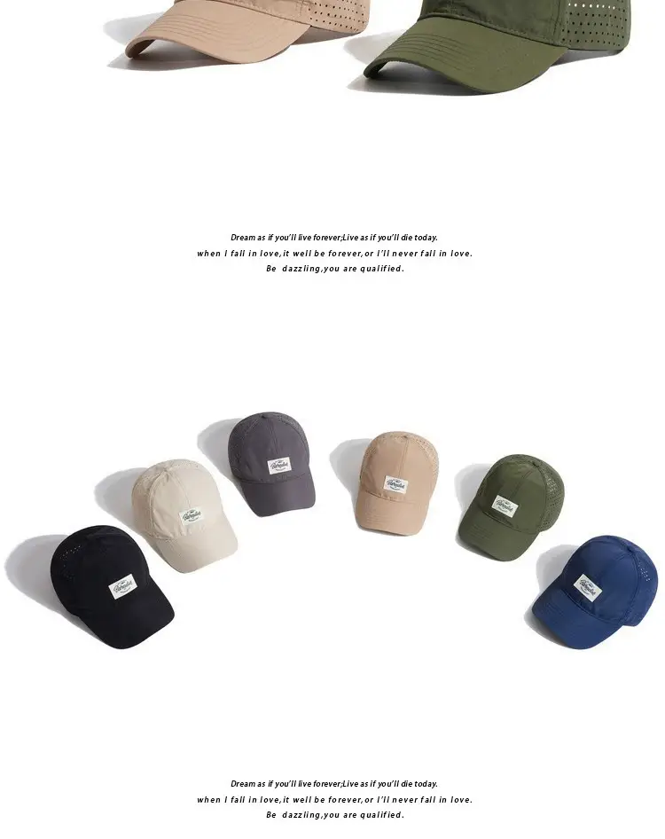 Beige Mesh Baseball Cap with Peaked Design — feature 5