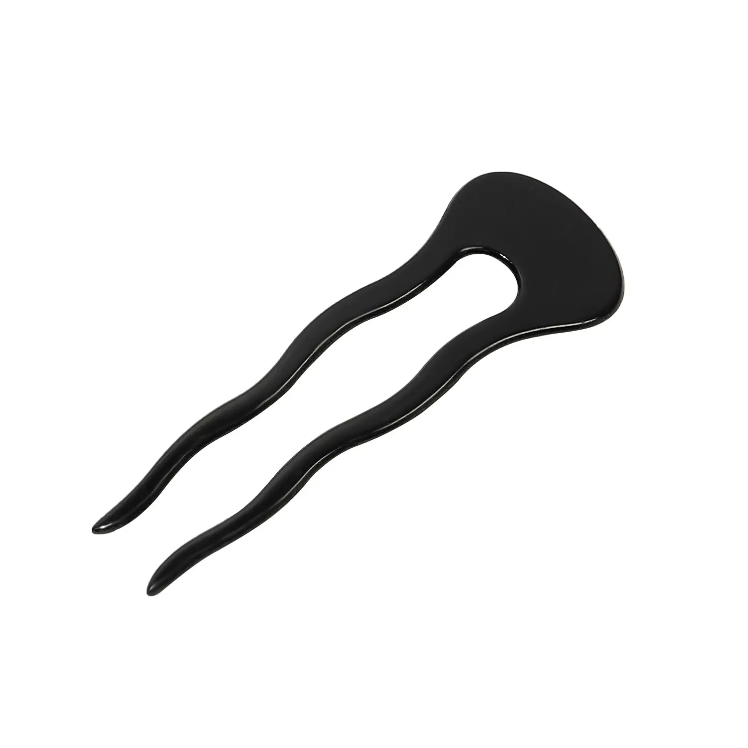 Ins High-end U-Shape Acetic Acid Hairpin Black - Image 10