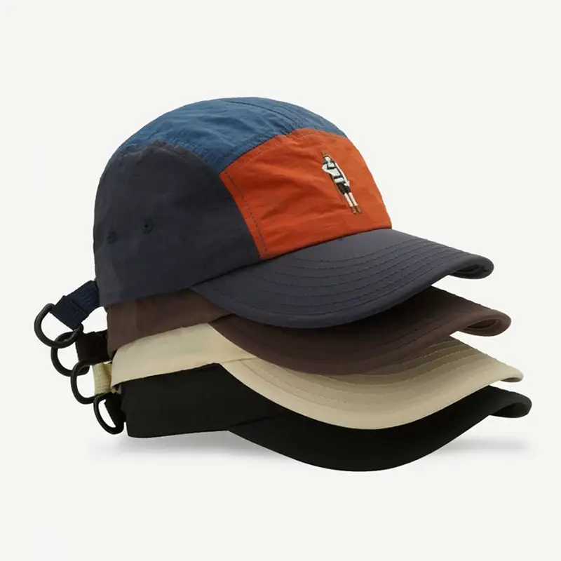 Men Cartoon Embroidered Baseball Cap Blue Orange