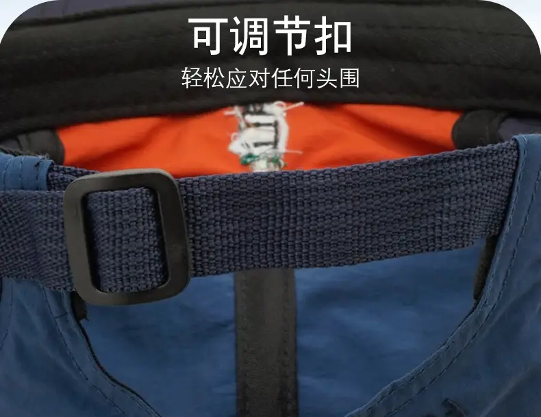 Men Cartoon Embroidered Baseball Cap Blue Orange — feature 7