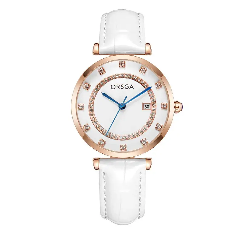 Oshica Women's Quartz Watch with Calendar & Diamond Dial - Image 11