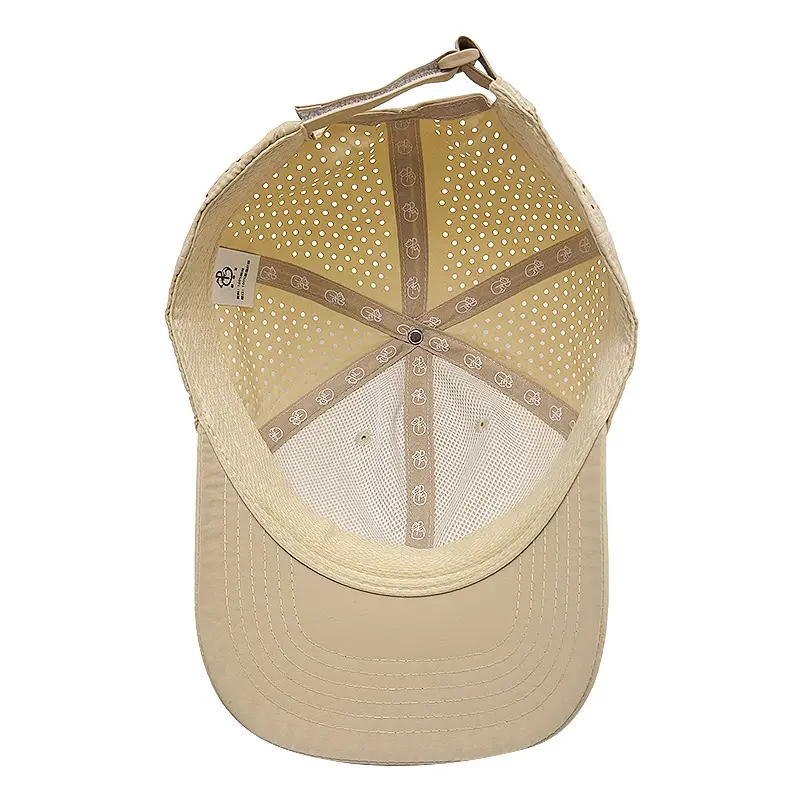 Men's Beige Mesh Sunscreen Cap Lightweight Breathable - Image 8