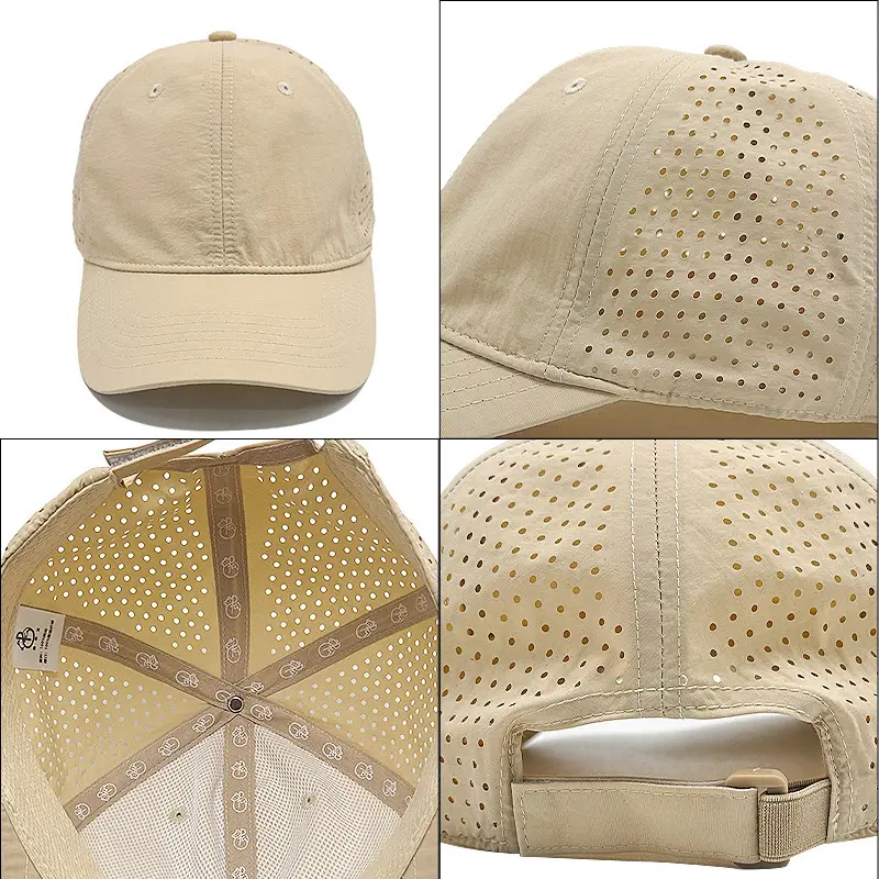 Men's Beige Mesh Sunscreen Cap Lightweight Breathable — feature 3