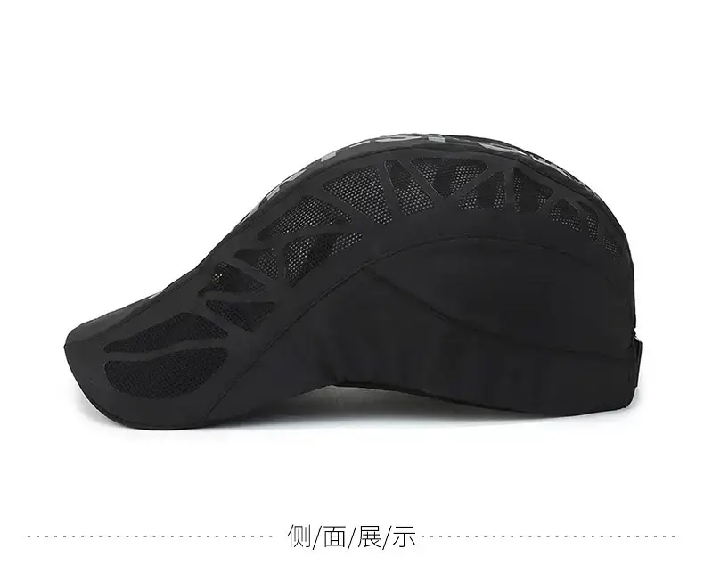 Men's Grey Sports Cap Forward Design — feature 7