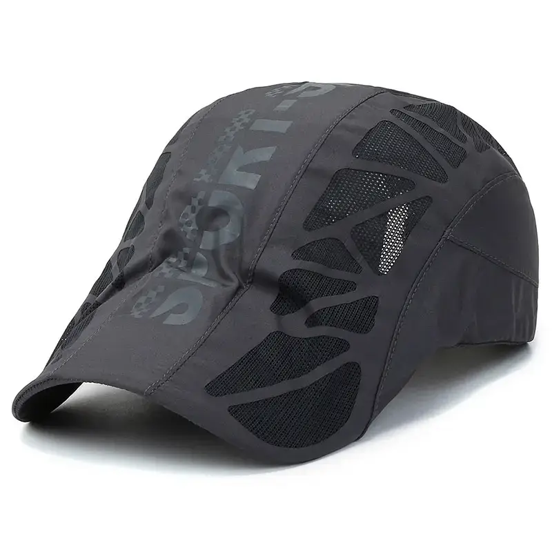 Men's Grey Sports Cap Forward Design