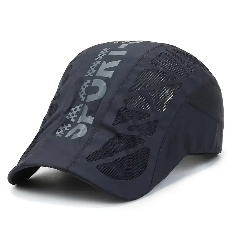 Men's Grey Sports Cap Forward Design