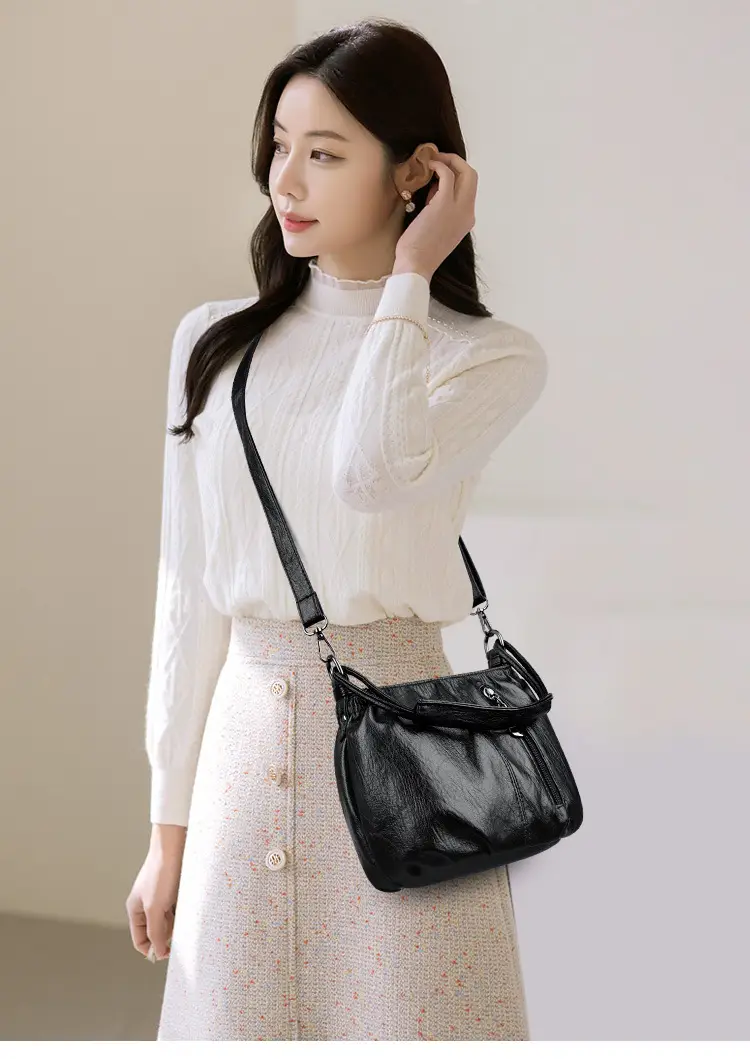 Black PU Leather Crossbody Bag for Women — feature 13