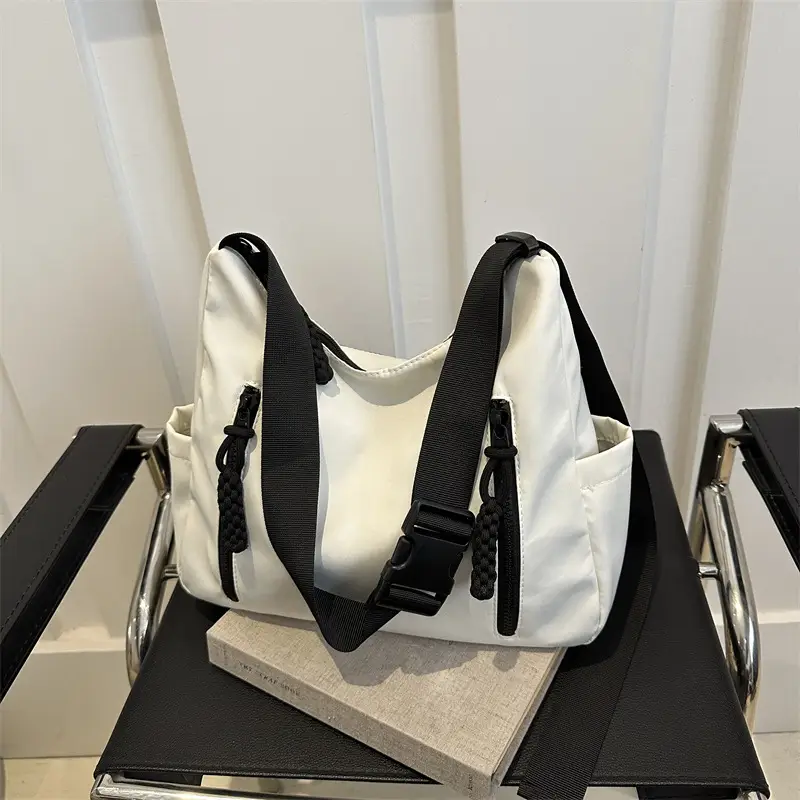 Black Large Capacity Casual Shoulder Crossbody Bag 2024 - Image 5
