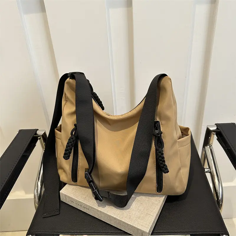 Black Large Capacity Casual Shoulder Crossbody Bag 2024 - Image 6