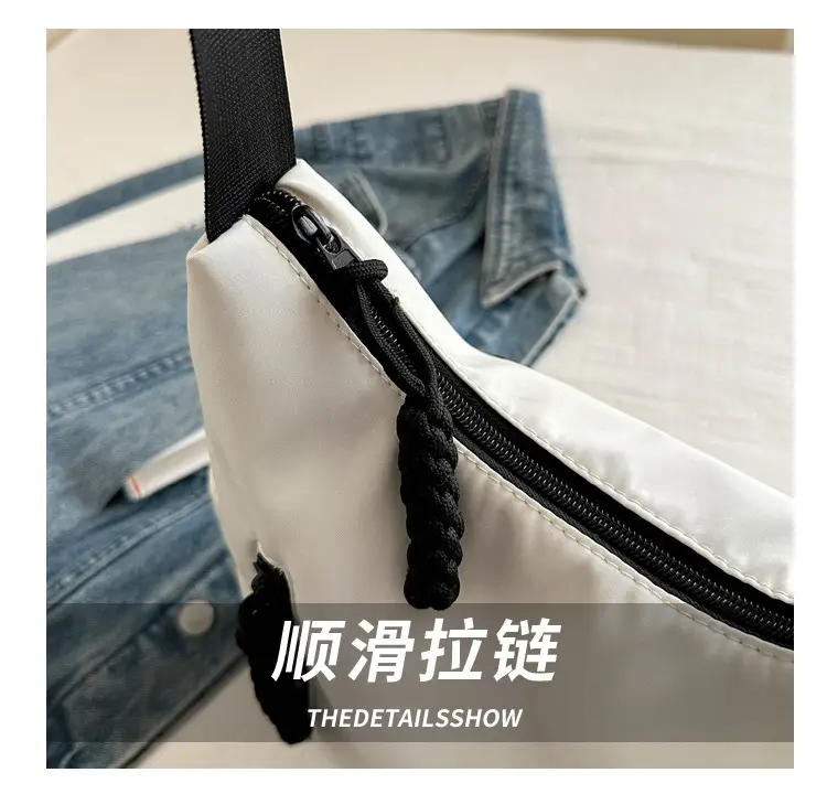 Black Large Capacity Casual Shoulder Crossbody Bag 2024 — feature 4