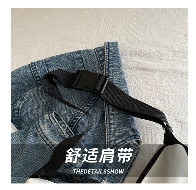 Black Large Capacity Casual Shoulder Crossbody Bag 2024 — feature 5