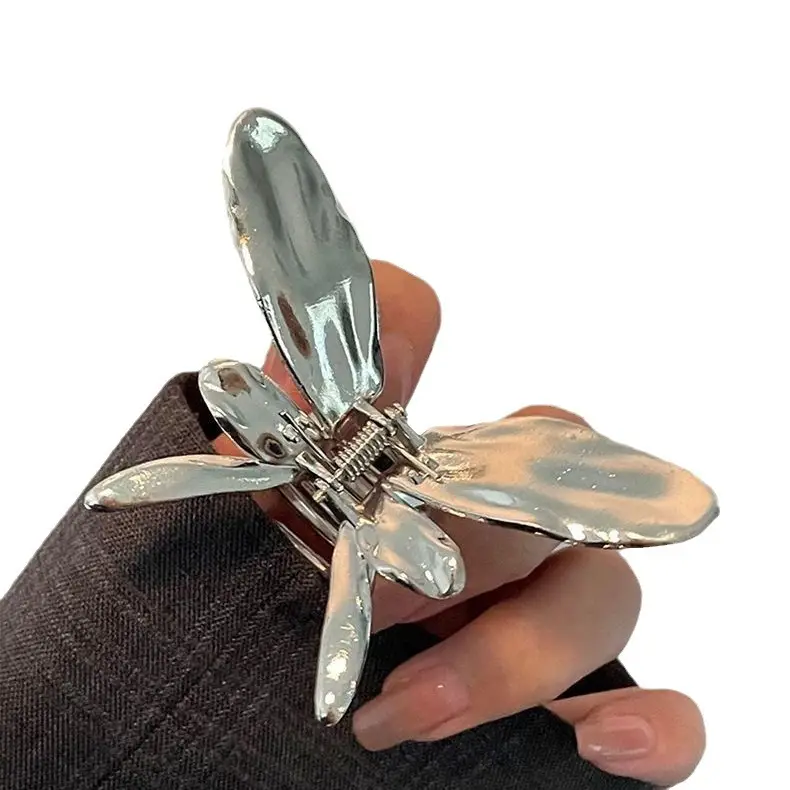Cold Wind Metal Butterfly Hair Clip Shark Clip - Image 10
