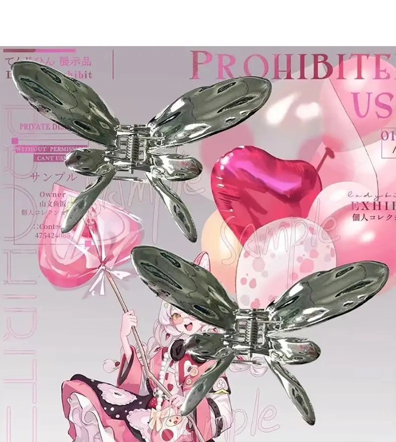 Cold Wind Metal Butterfly Hair Clip Shark Clip — feature 14