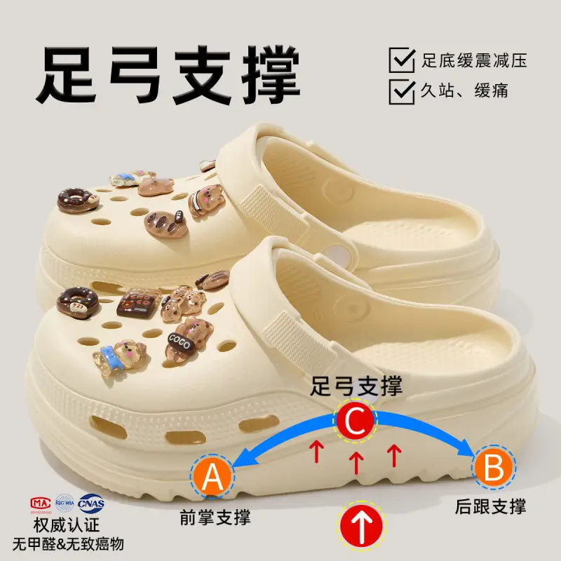 Operating Room Clogs for Women, Summer Outdoor Wear, 2026 New Model, Nurse Hospital Eva Thick-Soled Slippers with a Soft Stepping Feel for Women - Image 35