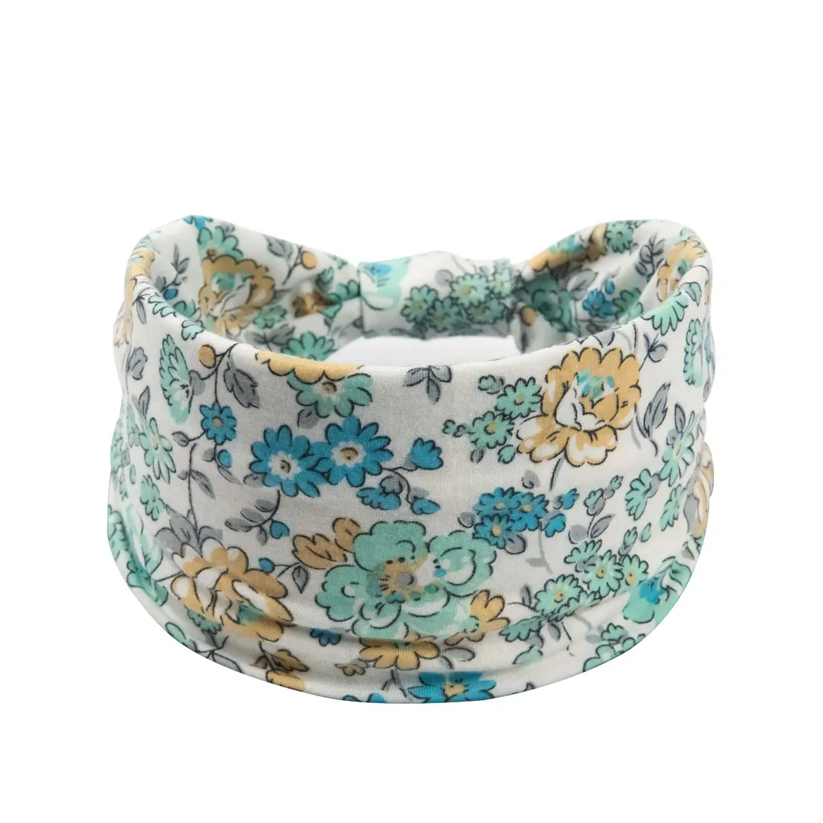 Printed Floral Hair Band for Women Wide Bristle Hood — feature 3