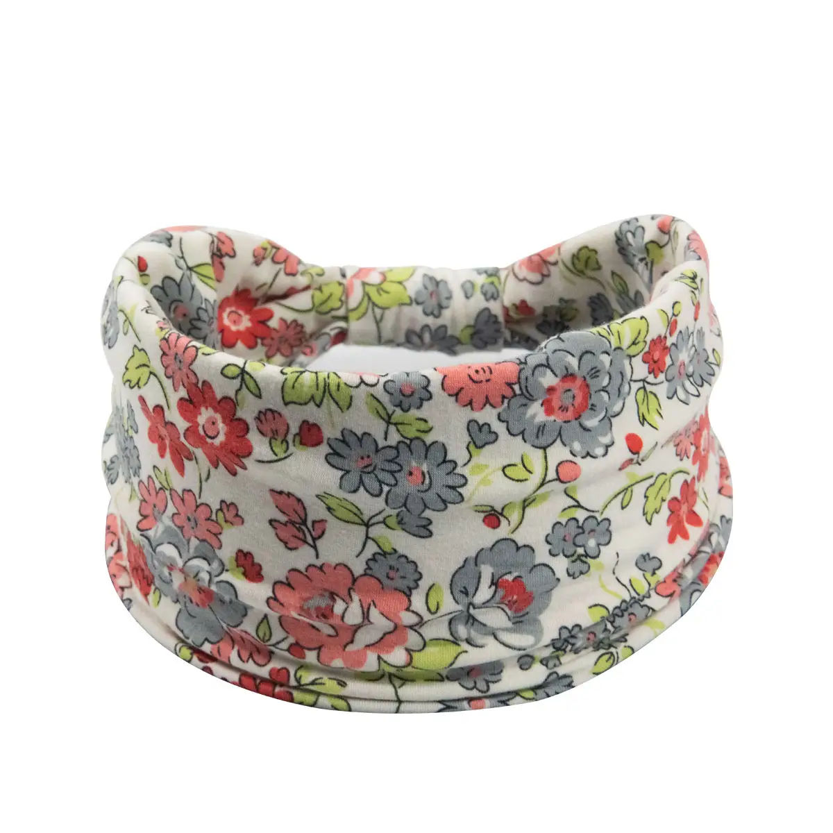 Printed Floral Hair Band for Women Wide Bristle Hood — feature 6