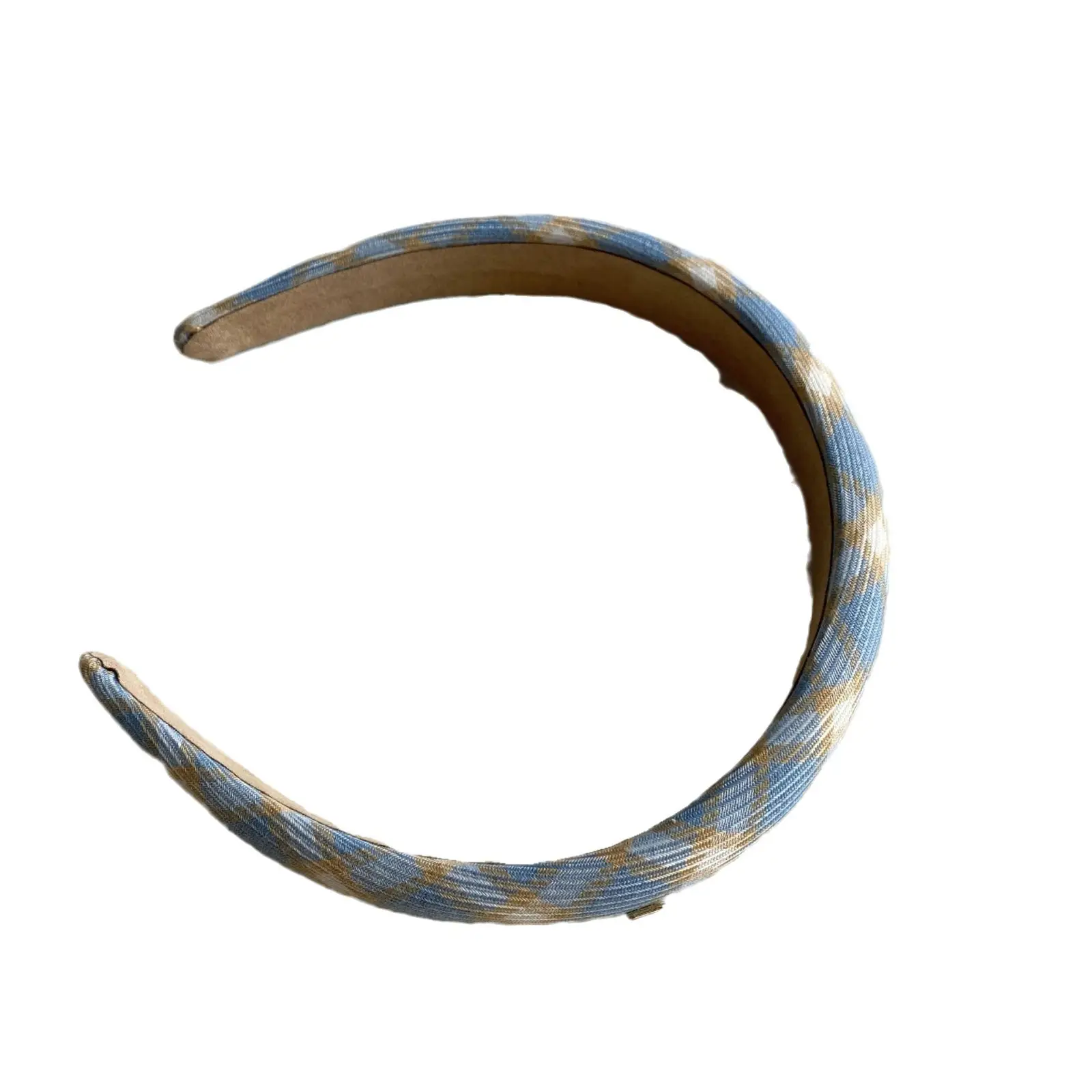 2024 Gold Label Blue Plaid Hair Band for Women - Image 9