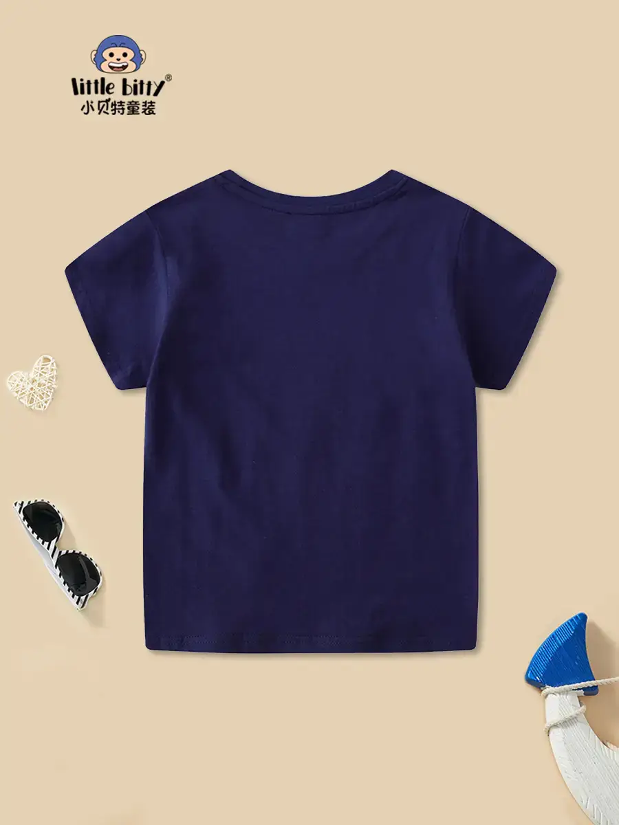 European American Kids T-Shirts 2025 Summer New Half-Sleeved Baby Casual Boys Short Sleeve - Image 3